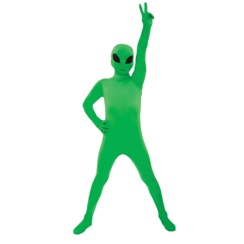 Kids Green Alien Skin Suit Costume